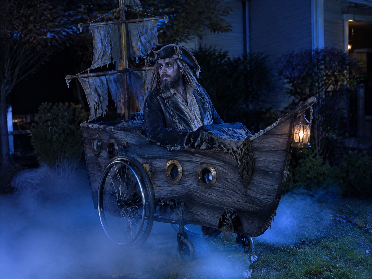 Ghost Ship wheelchair costume